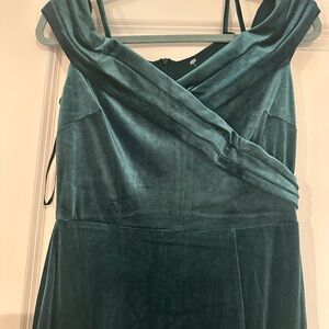 Long green dress
